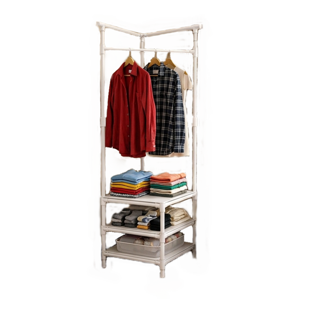 White Corner Rack